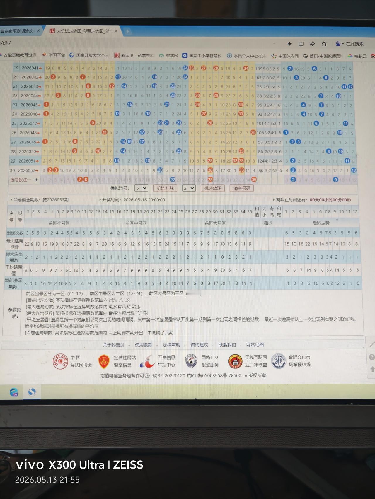 大乐透走势分析26053期
07  08  22  28  35  +02  0