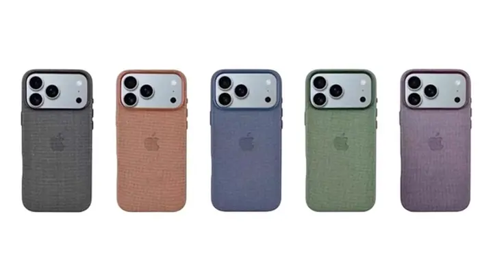 iPhone 17 Pro官方编织手机壳曝光 5款同机身配色