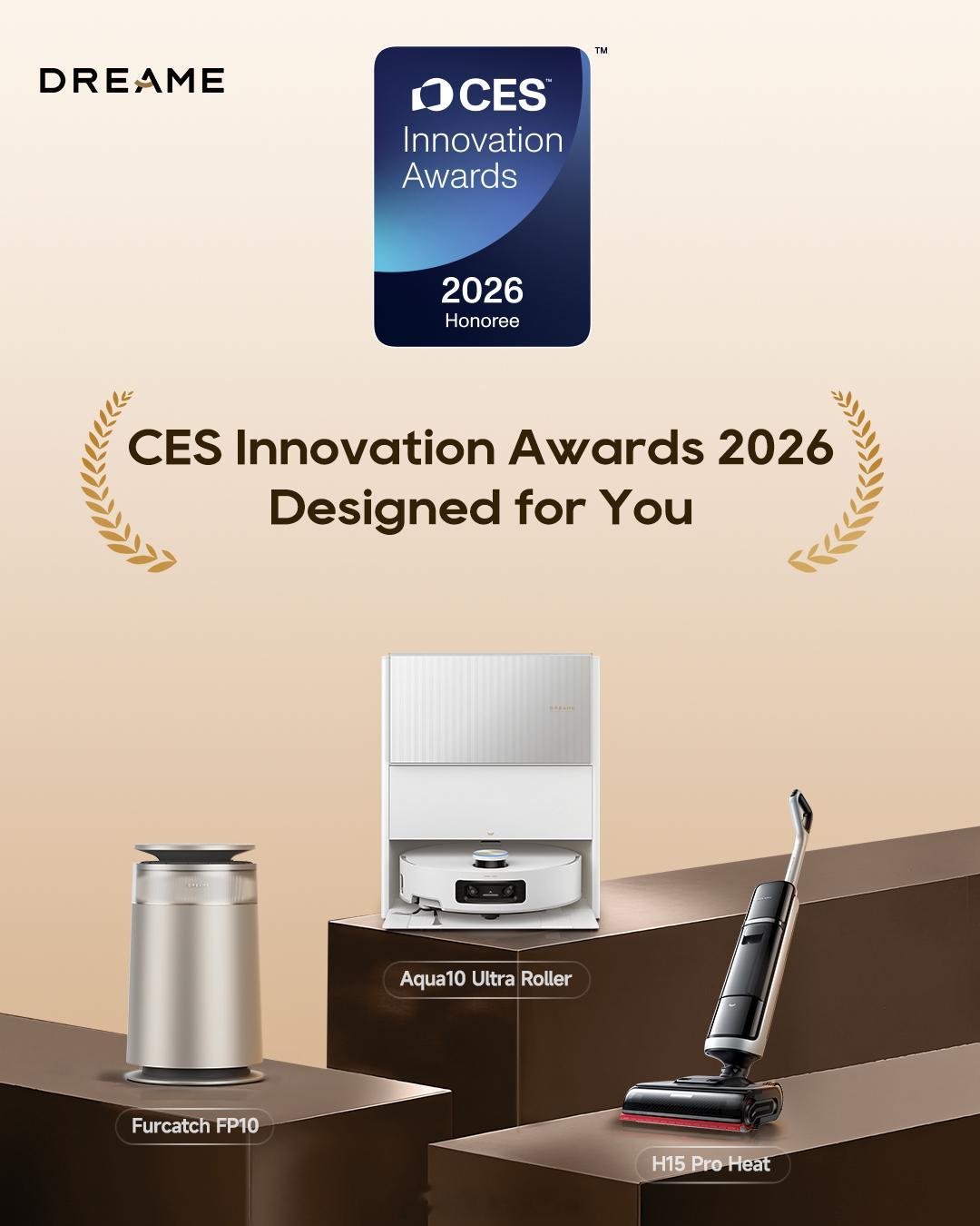 恭喜国产消费电子品牌追觅，三大品类又拿下 2026CES创新奖 ，Aqua 10