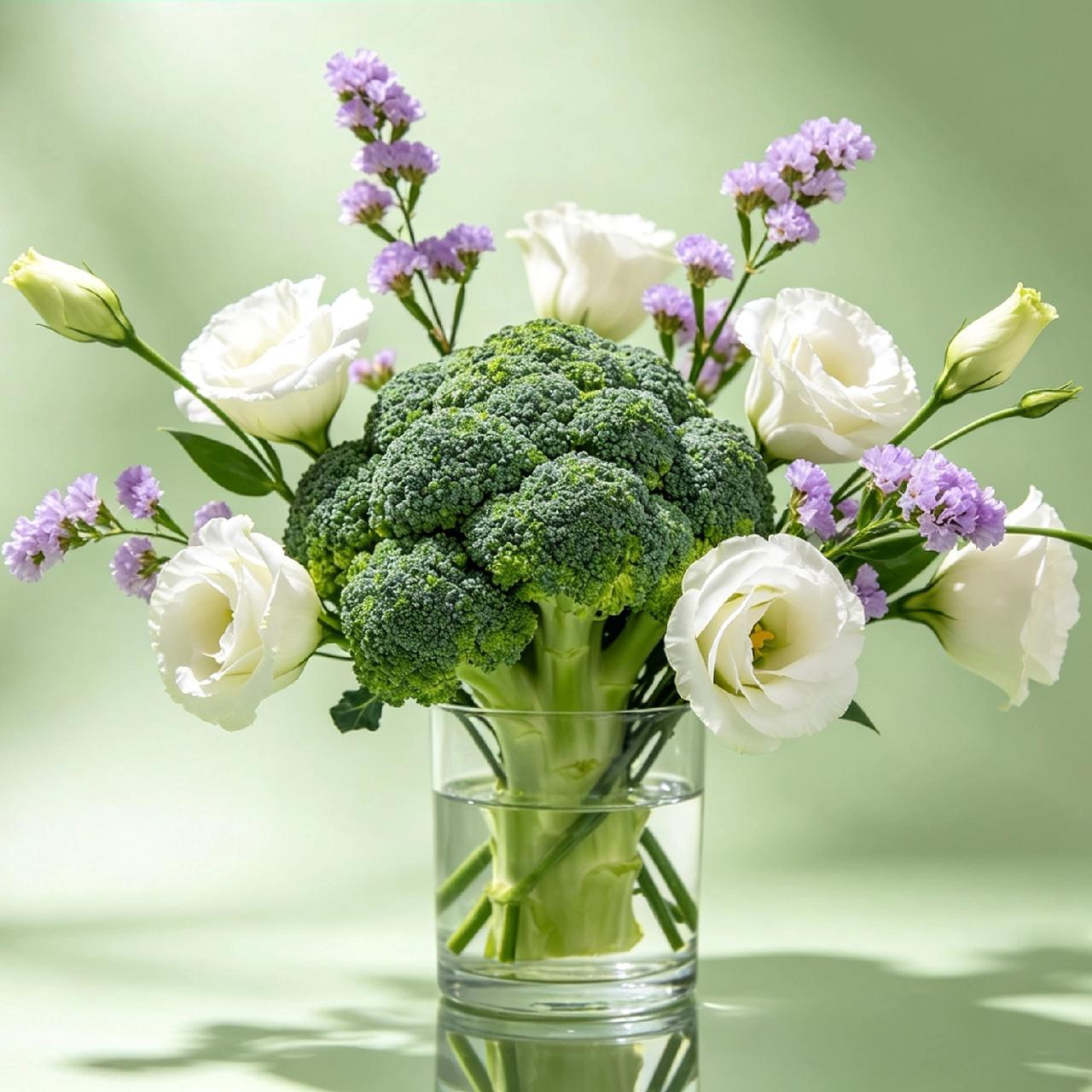 每天认识一种花｜西兰花
 
别看它名字里带“花”，西兰花可是蔬菜界最务实的“实力