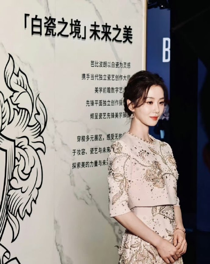 刘诗诗早期的仙女盘发造型成为经典，利落盘发搭配精致发饰，古典韵味与灵动气质交织，