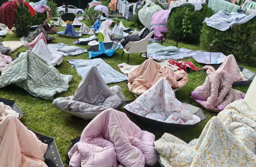 🧥中国人对晒被子的执念，藏在生活智慧里。🌞《诗经》“暴之露之”早已将“日晒除