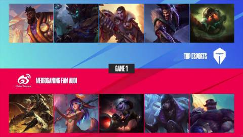 【TES vs WBG】第一局

MVP: Wayward (奎桑提)
WBG的