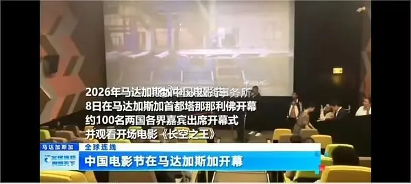 王一博长空之王又作为外交名片，在马达加斯加电影节开场播放 