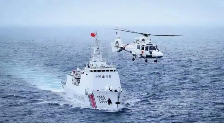 中国海警在台东海域执法，是依法行使国家主权和管辖权的正当行为，彰显了台湾是中国不