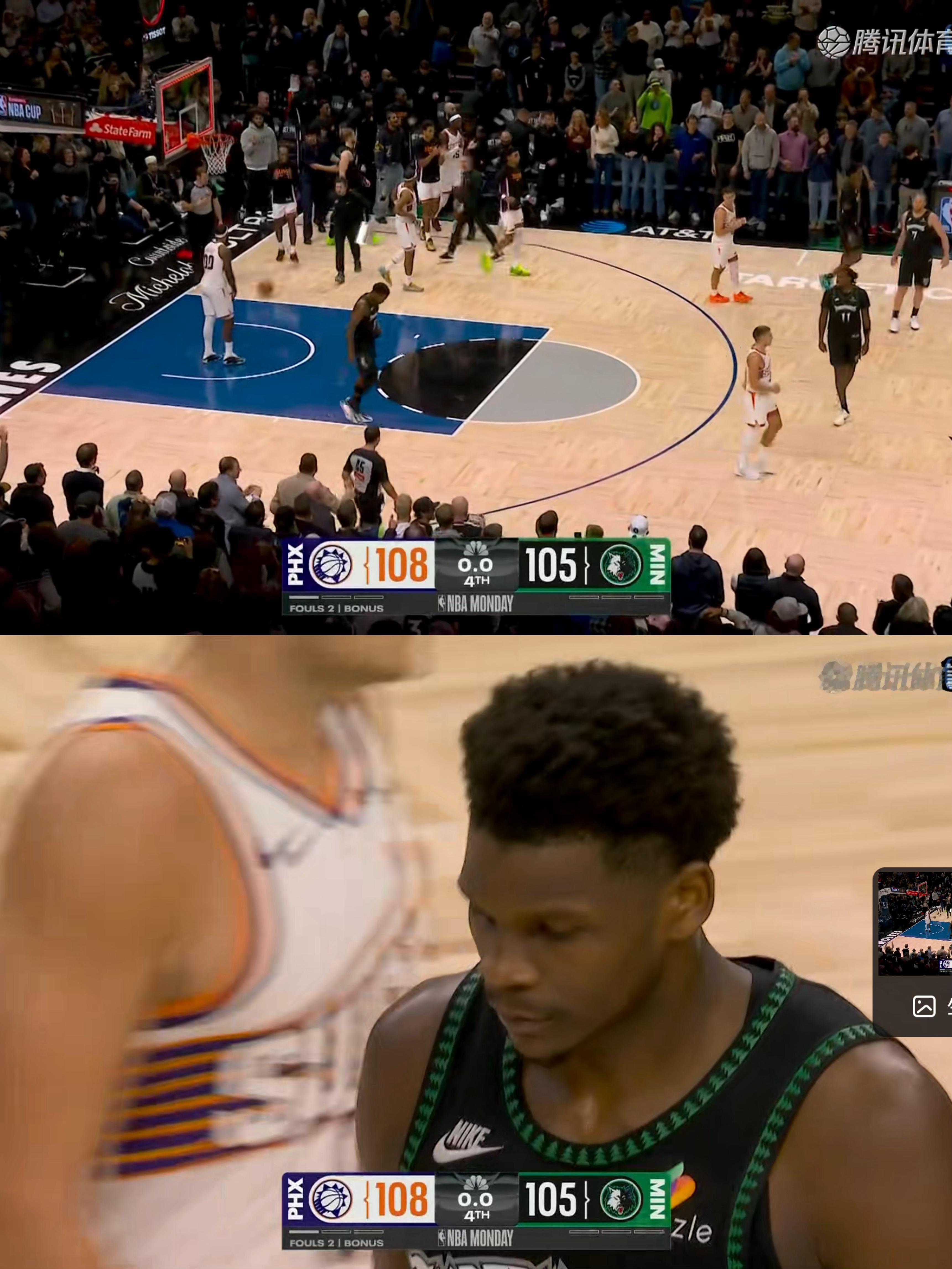 太阳终结了森林狼的5连胜，华子空砍40分。 