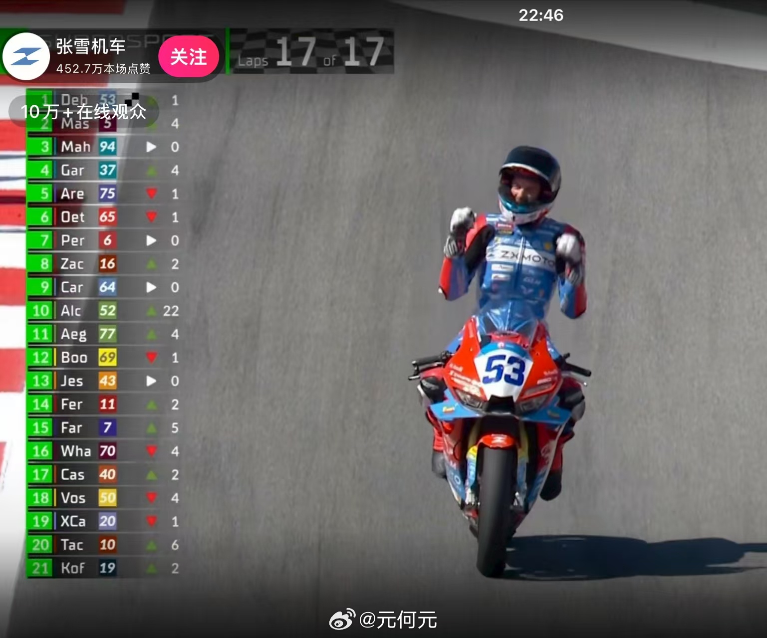 张雪真tm牛逼！WSBK拿了个站冠军！ 