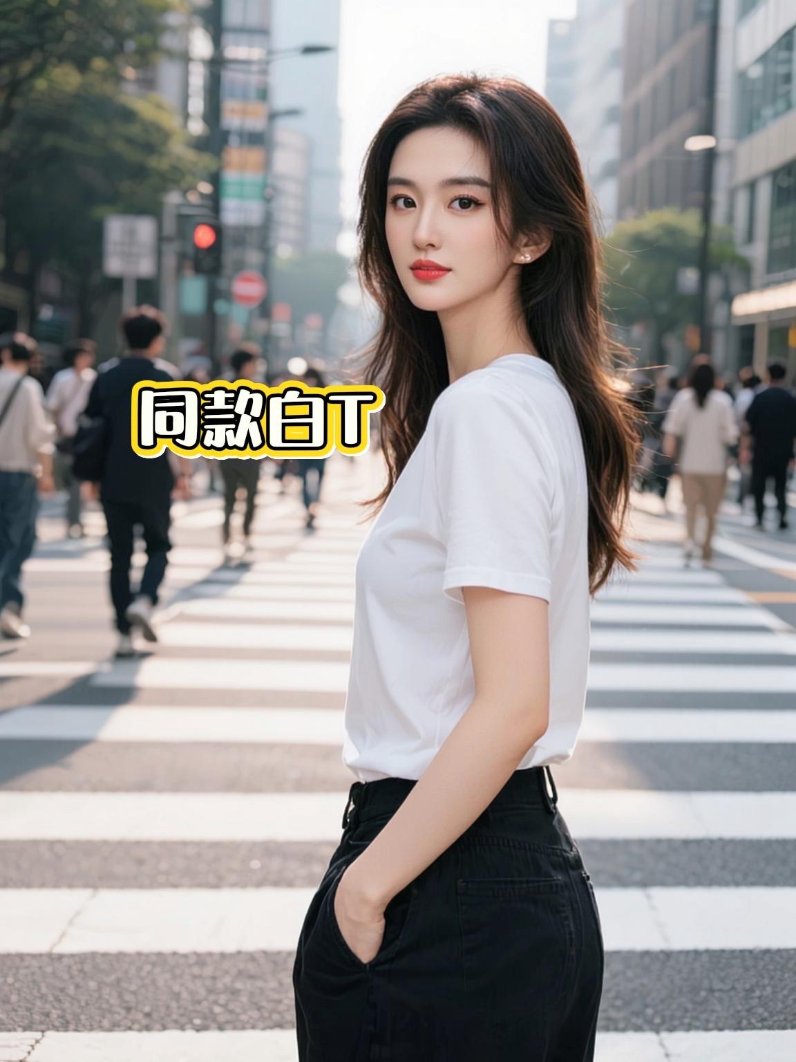 白T谁都能拿捏，洗了好几遍才敢推荐 随变ai随便玩 穿搭 白T 推荐