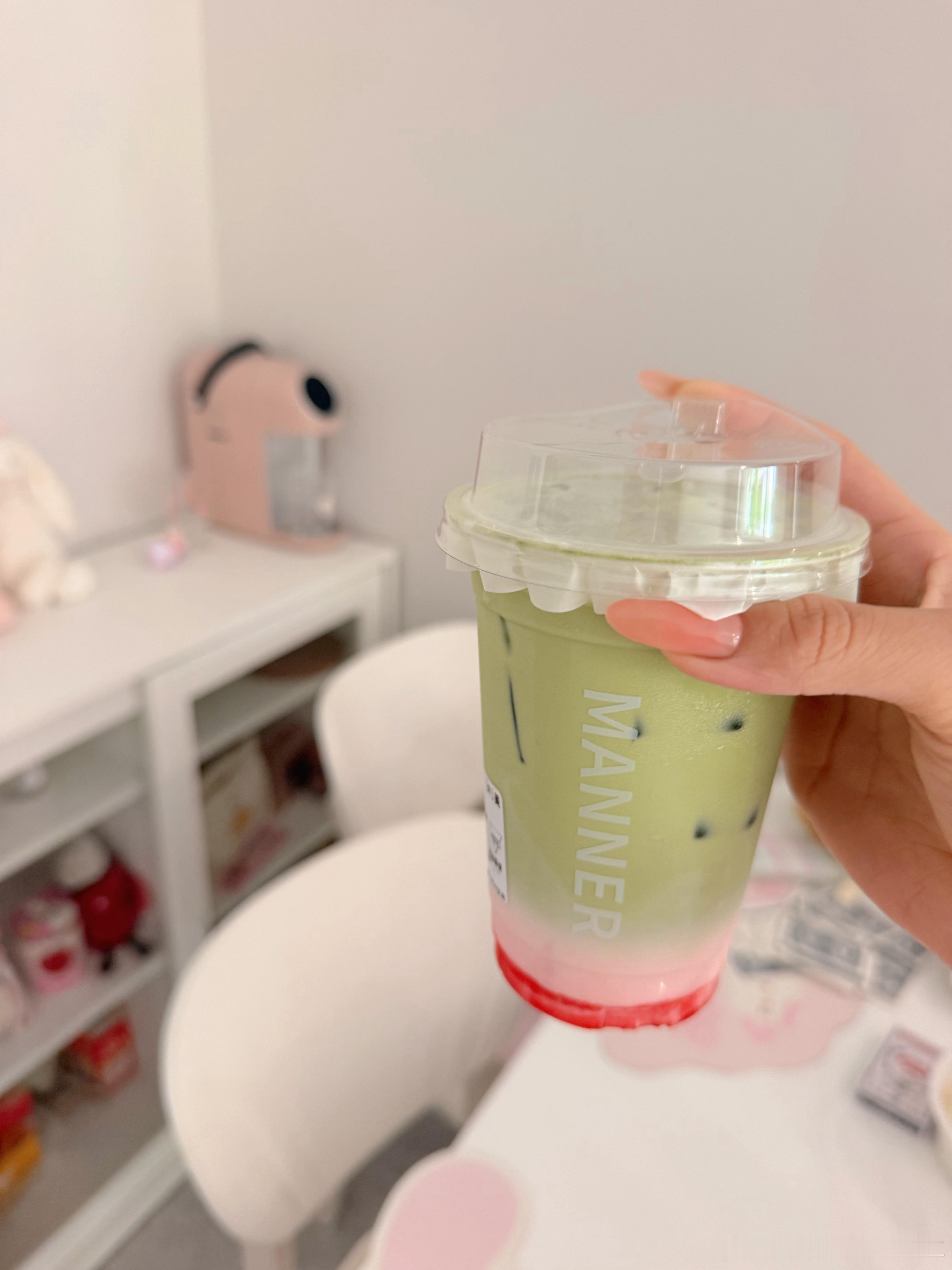 抹茶草莓已连喝n天！🍵🍓！ 