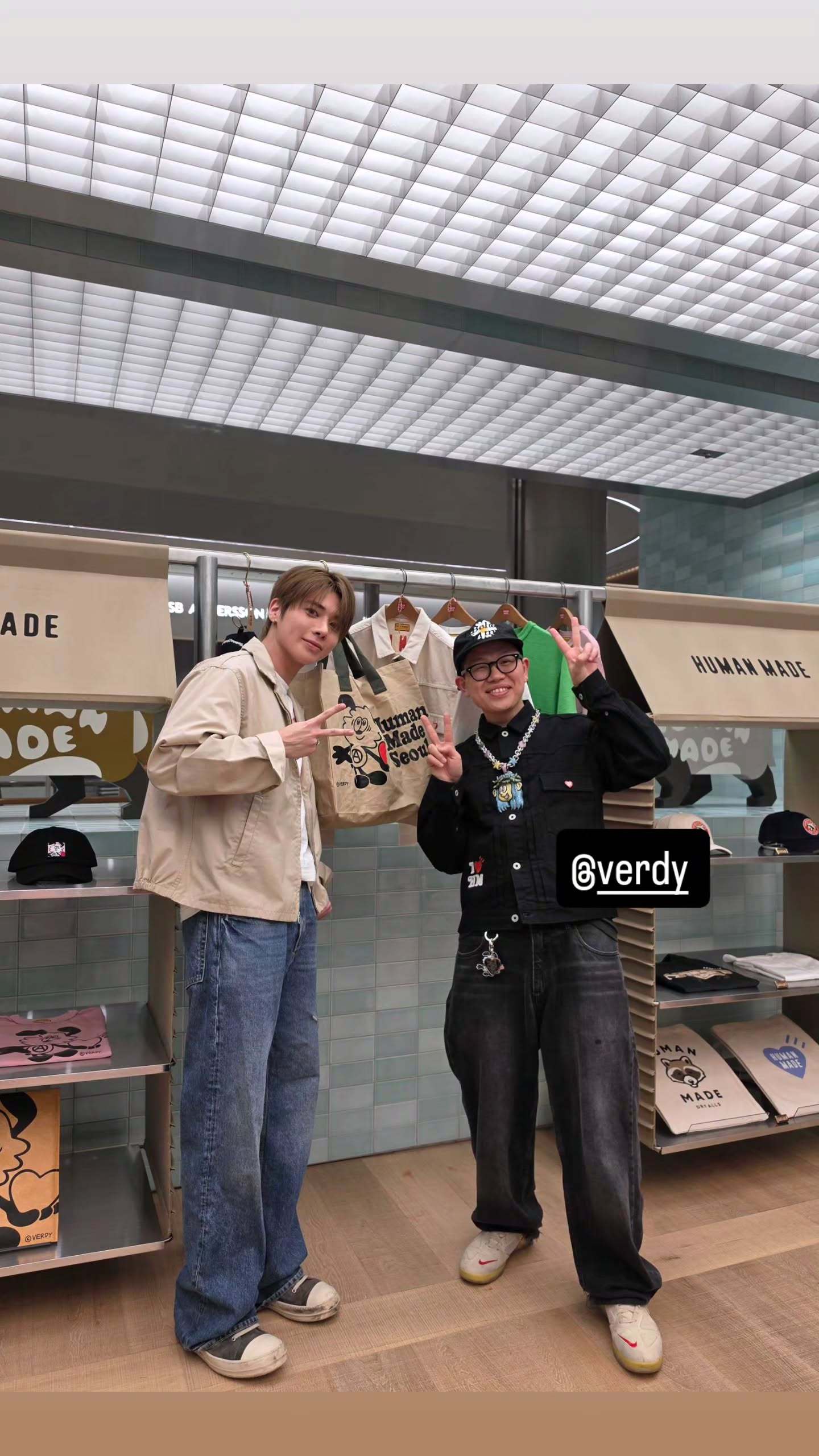 去了human made X Verdy联名 明天即将开业的位于乐天世界百货的新