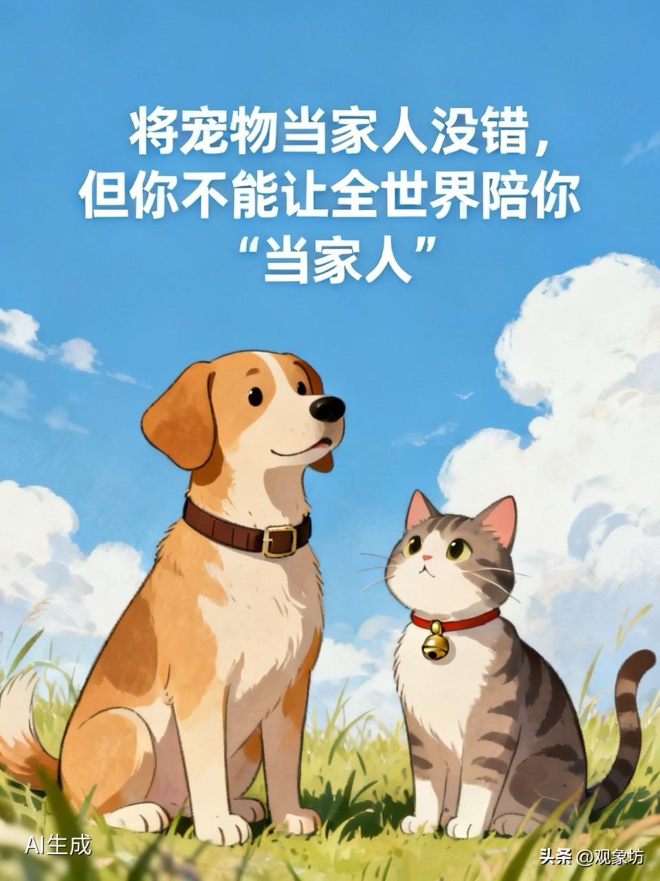 你给它起名字，叫“儿子”“闺女”，你给它过生日，买蛋糕，你搂着它睡觉，出门带着它