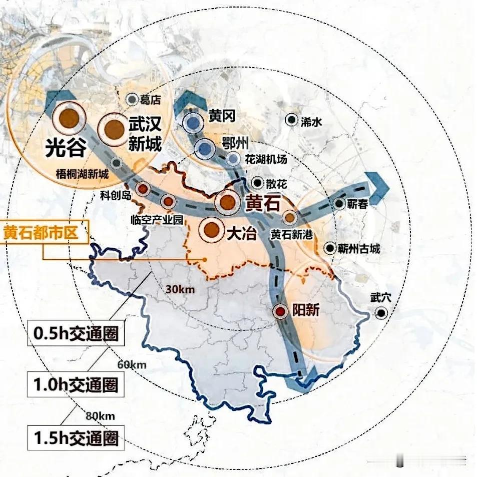 黄石、黄冈很多人分不清楚，其实这两个城市算得上是隔江相望，城区综合实力较强的是黄