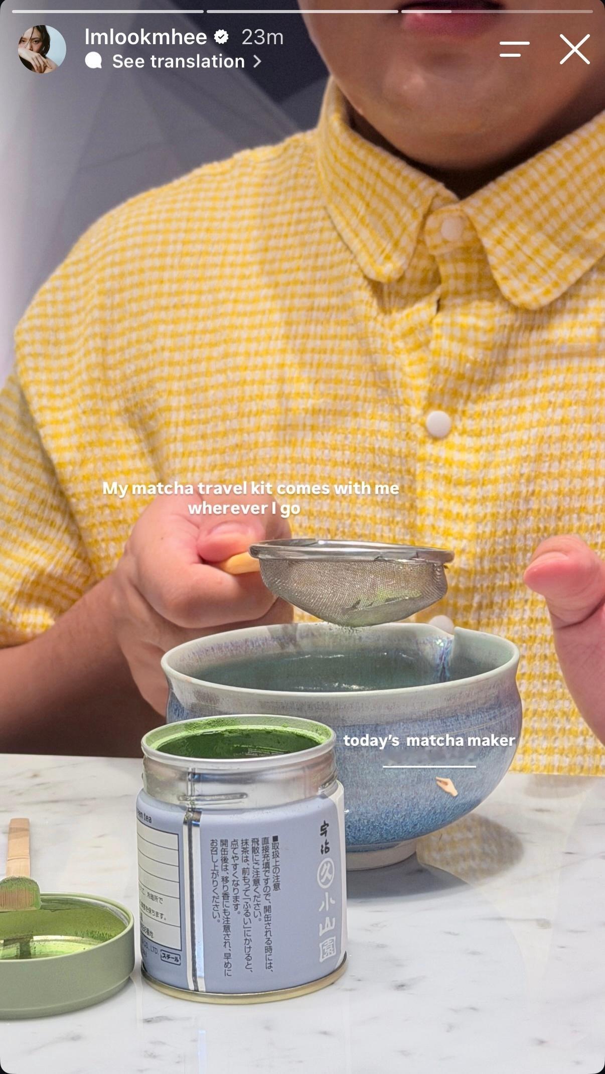 LM快拍更新：My matcha travel kit comes with m