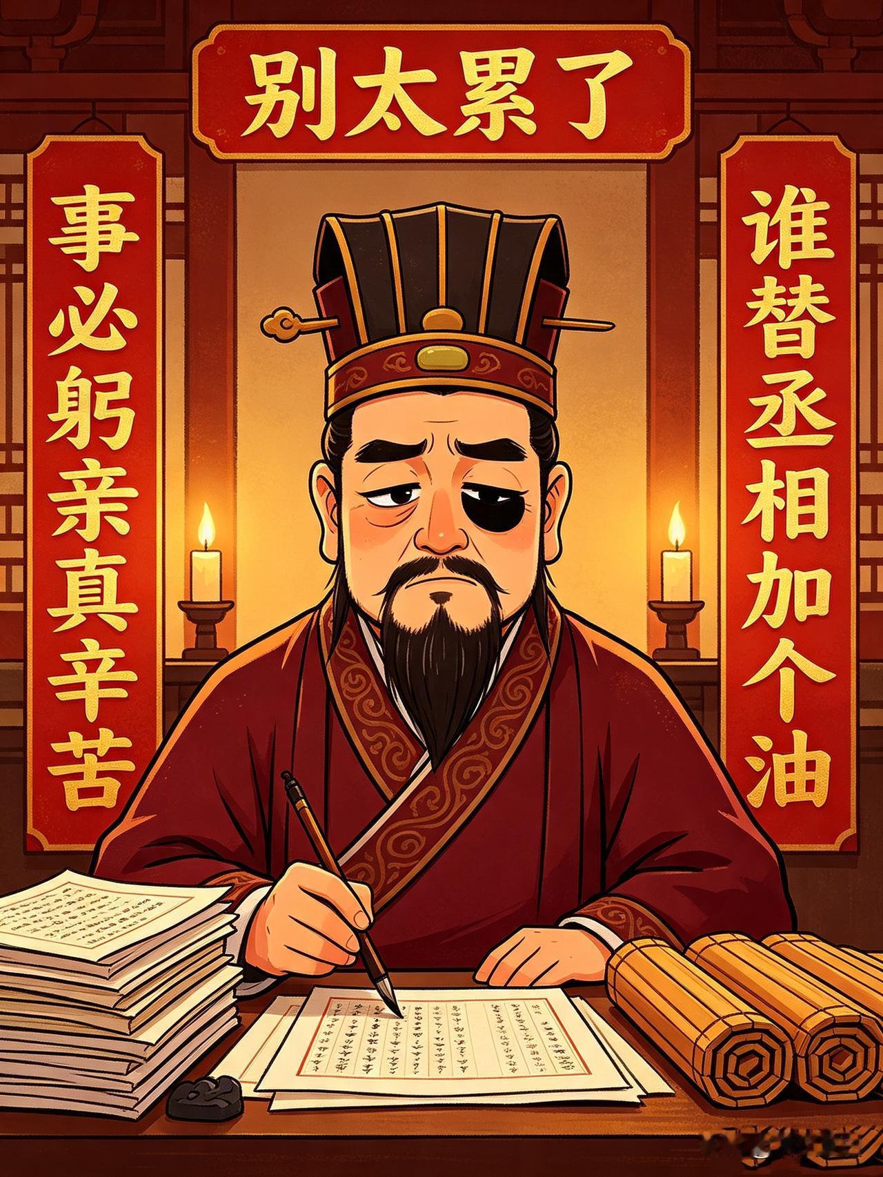 上联：曹操操劳过度，下联？