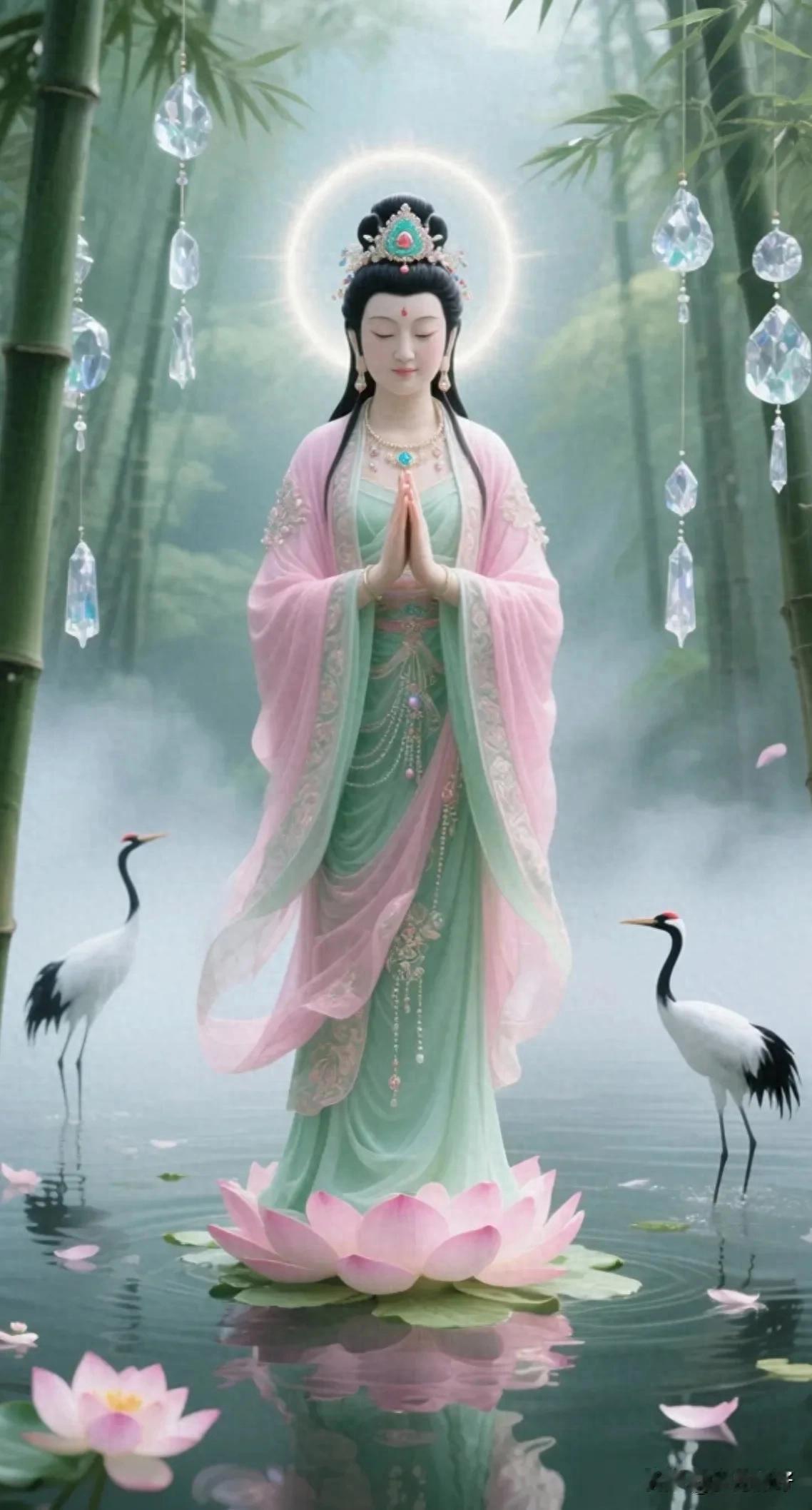观音是最灵验的！刷到这尊圣像的你 速留“感恩观音”迎接好运降临 [求关注][拜托