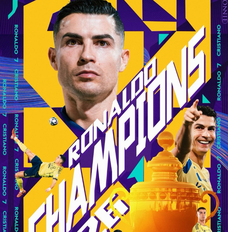 C罗夺得沙特联赛冠军 🔴4-1 大胜！2 分优势夺冠！⚽C 罗梅开二度，赛季 