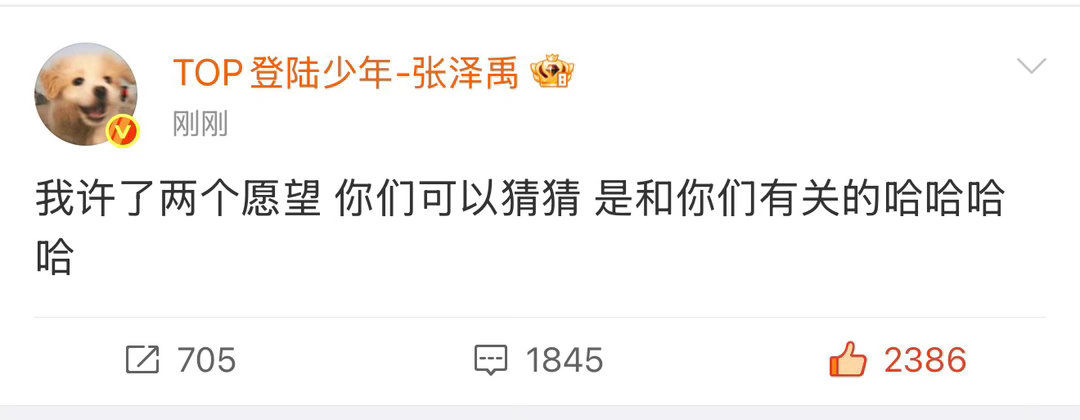 💧许的两个愿望想的也是小禹宙 