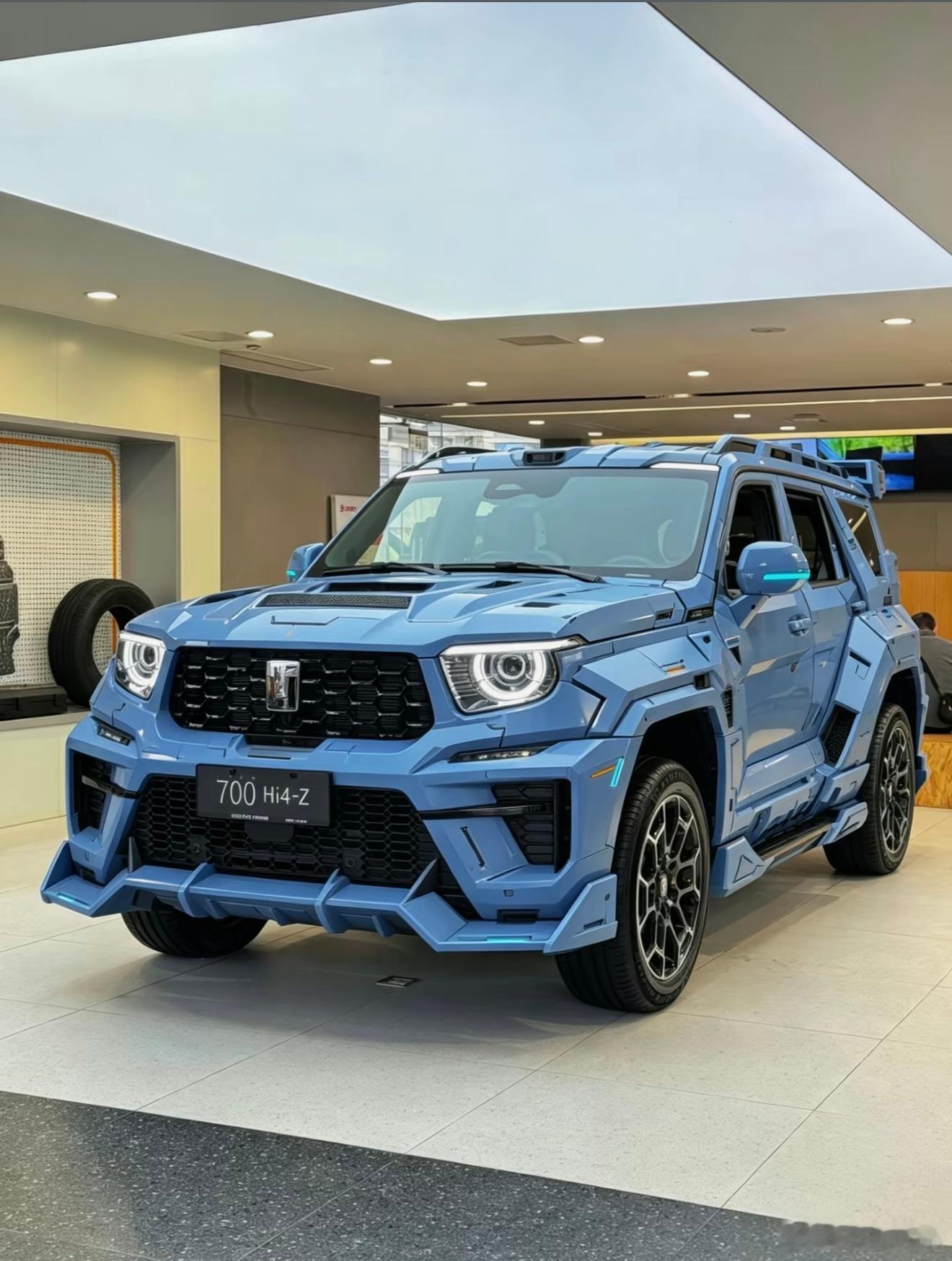 小李飞车 我去这个坦克700也太帅了！这是ai做的吗？太夸张了要真整个特别版这样