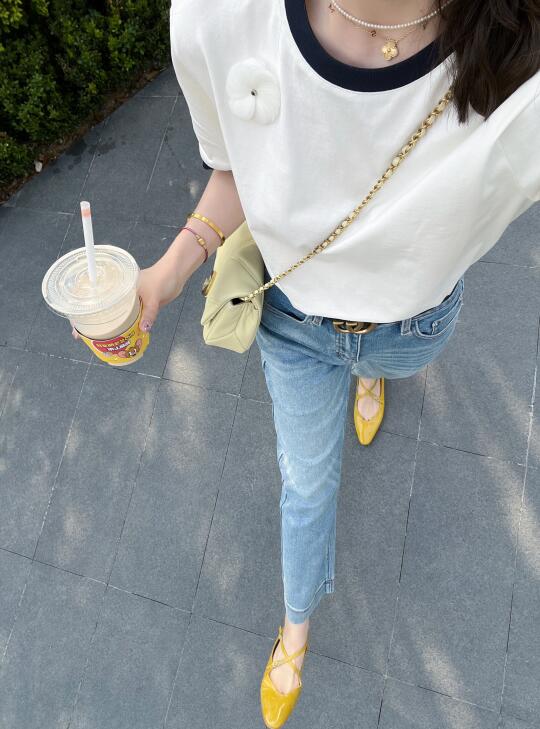 小心机白T➕牛仔裤 简直打工人春夏通勤之光！