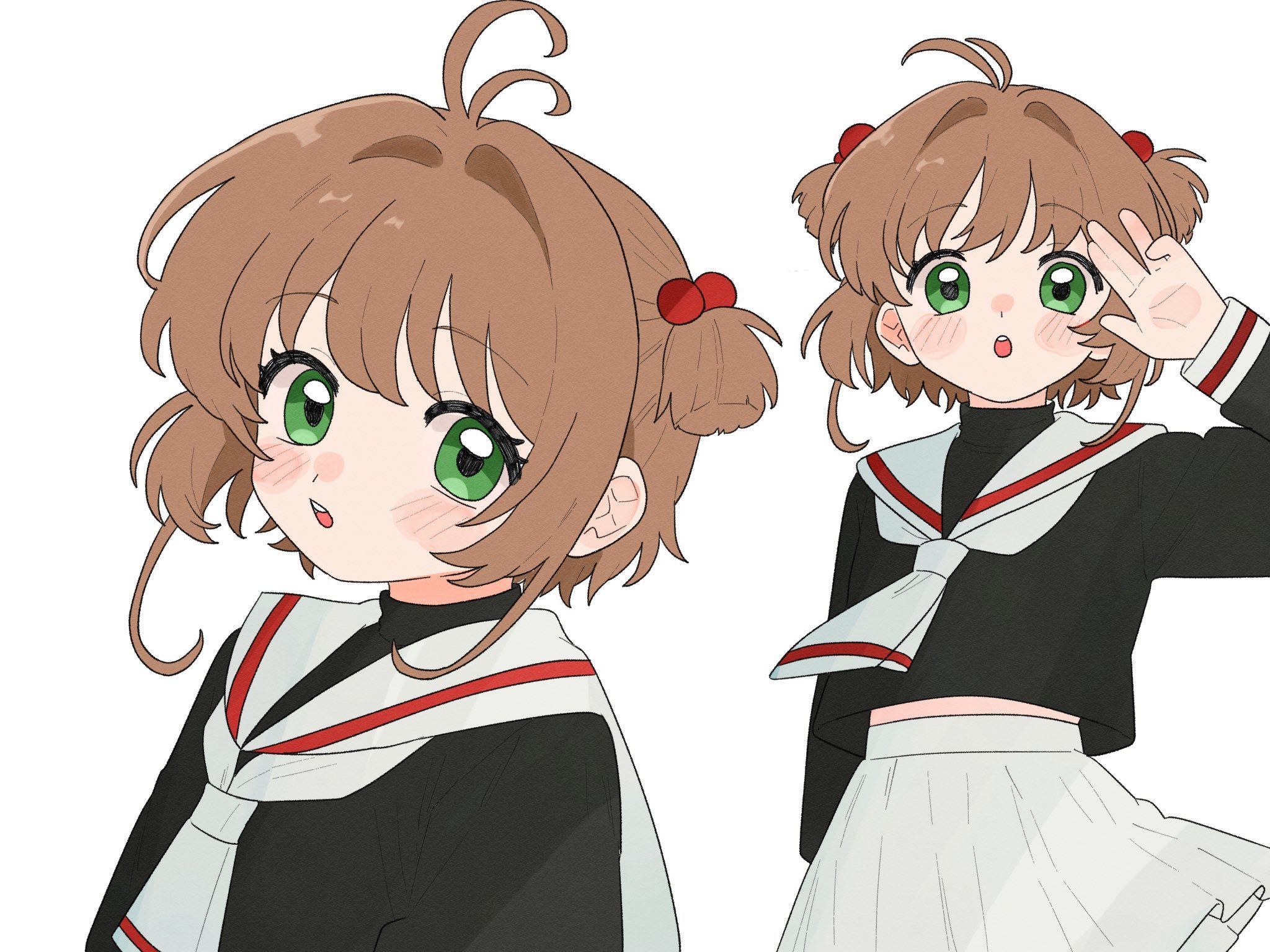 魔卡少女樱动漫仲夏狂欢季 这个画风的木之本樱真的的娃娃级别的可爱.绘：6mPhr