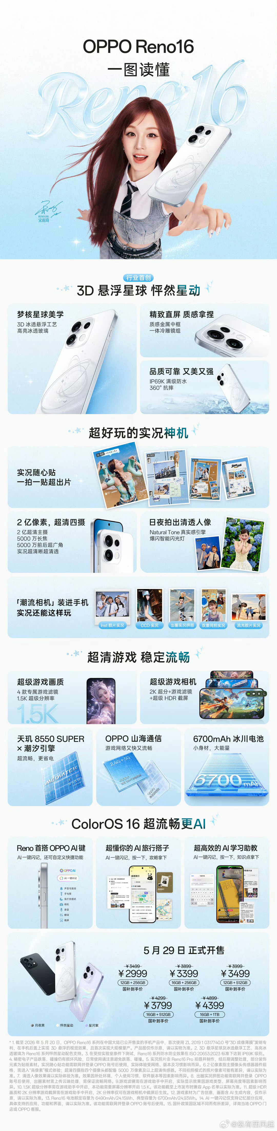 OPPO Reno16系列一图流来了！包括Bubble潮玩自拍屏 