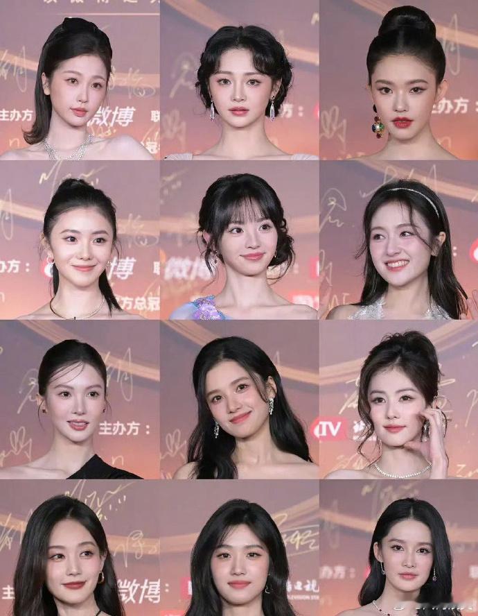 微博之夜女明星生图怼脸来了 田曦薇是真的优秀啊 