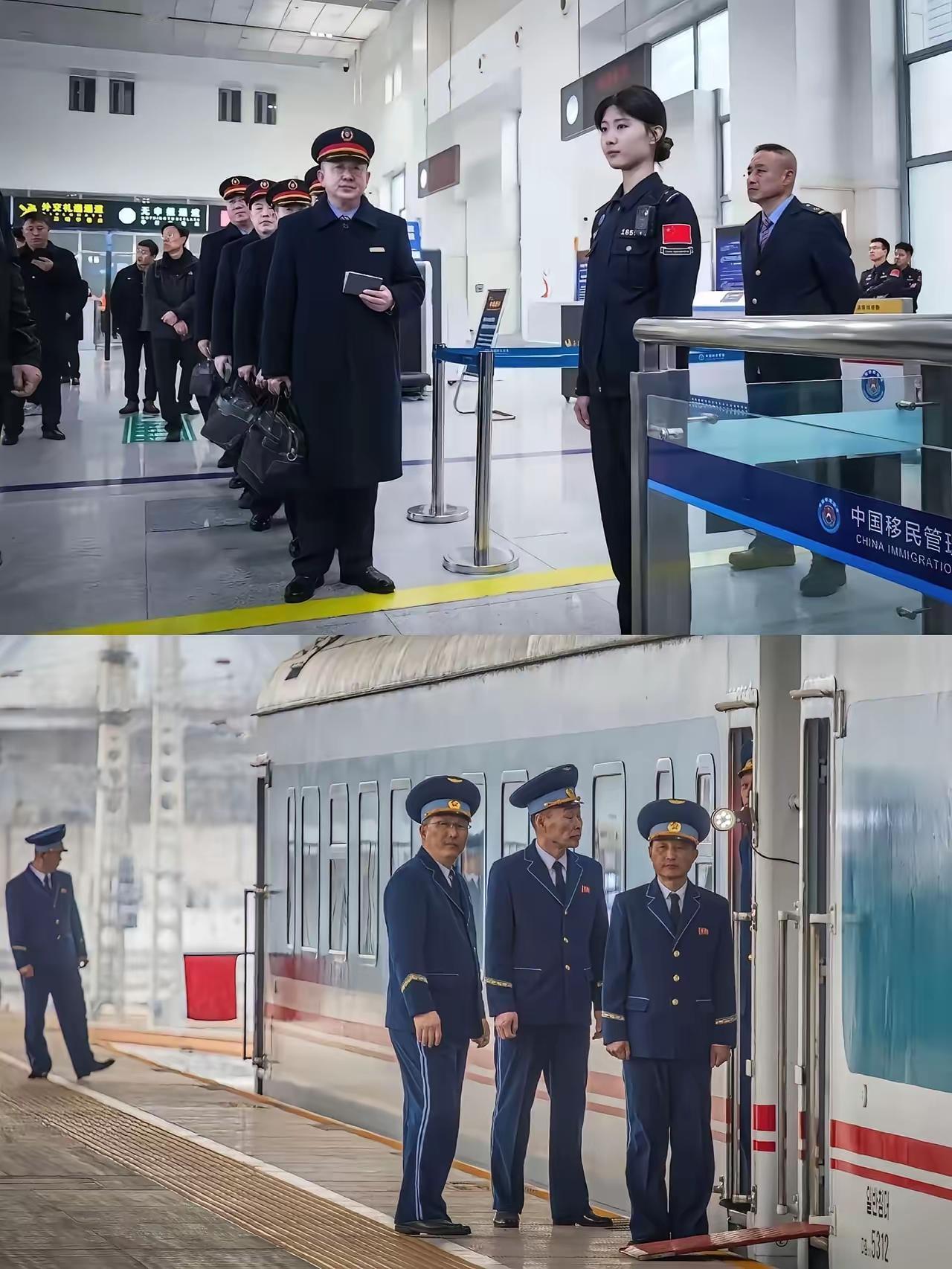 同一趟国际列车上，既有北京客运段的客运员，也有朝鲜平壤铁道局的列车客运员。中朝两