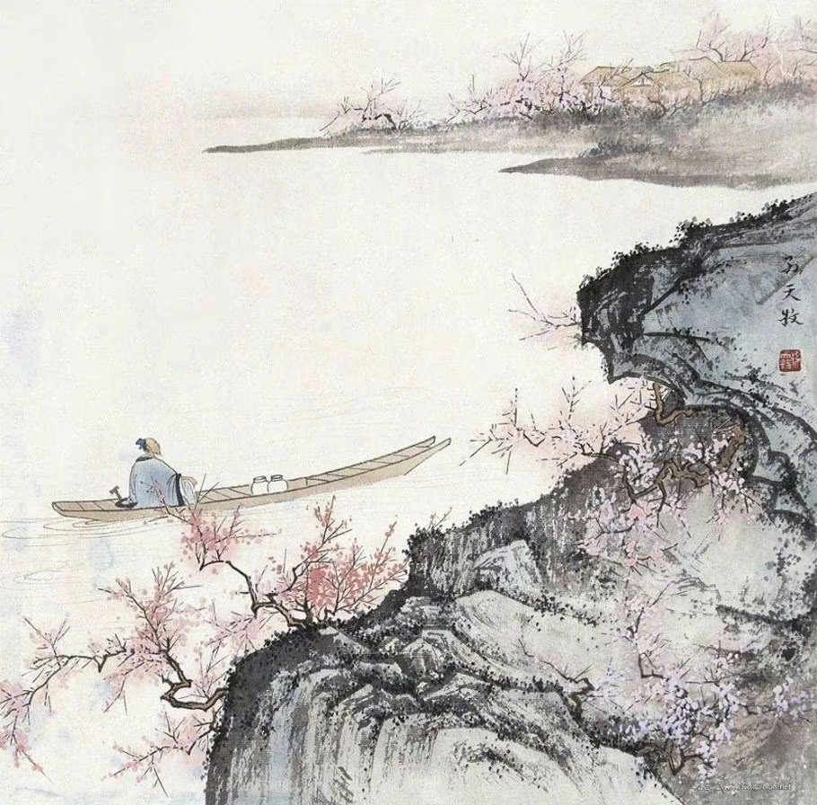 “风淅淅，雨纤纤。难怪春愁细细添。记不分明疑是梦，梦来还隔一重帘。”--清代·纳