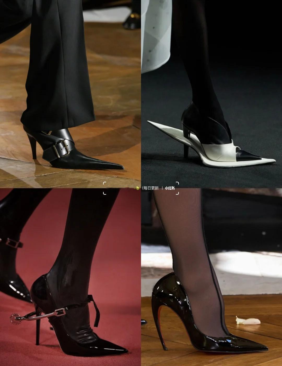 “灵感｜尖头鞋”
秀场 行走的时尚 足尖皆秀场不一样的鞋  尖头鞋 高跟鞋 美丽