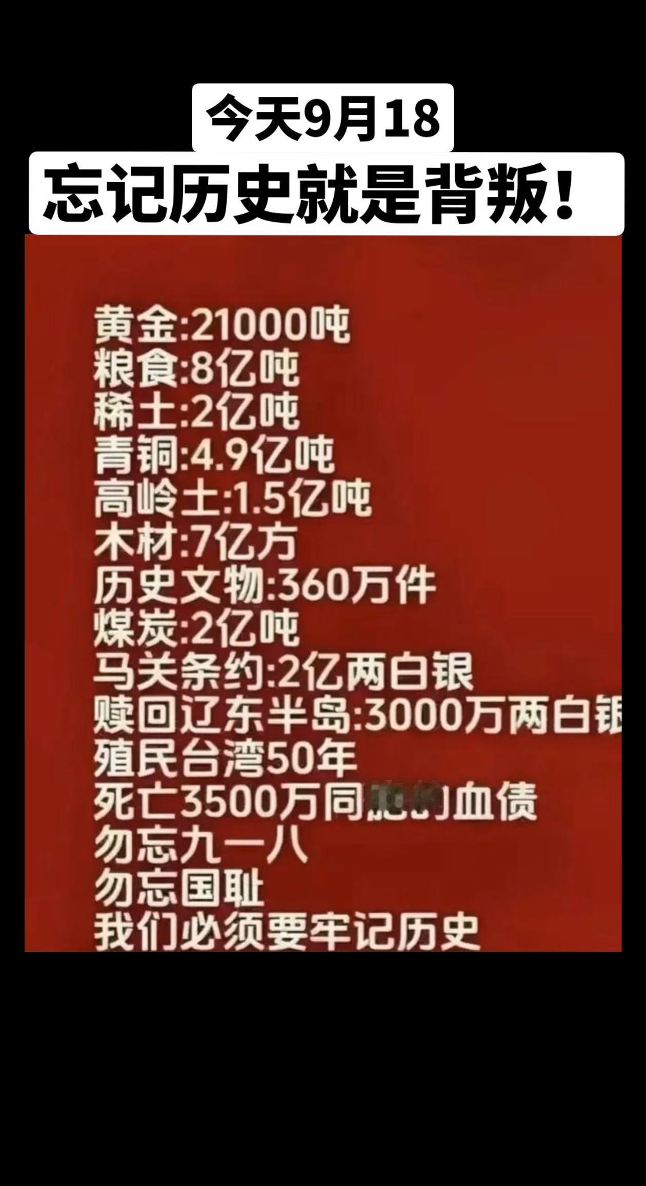 #历史上的今天 #918#缅怀先烈 #纪念