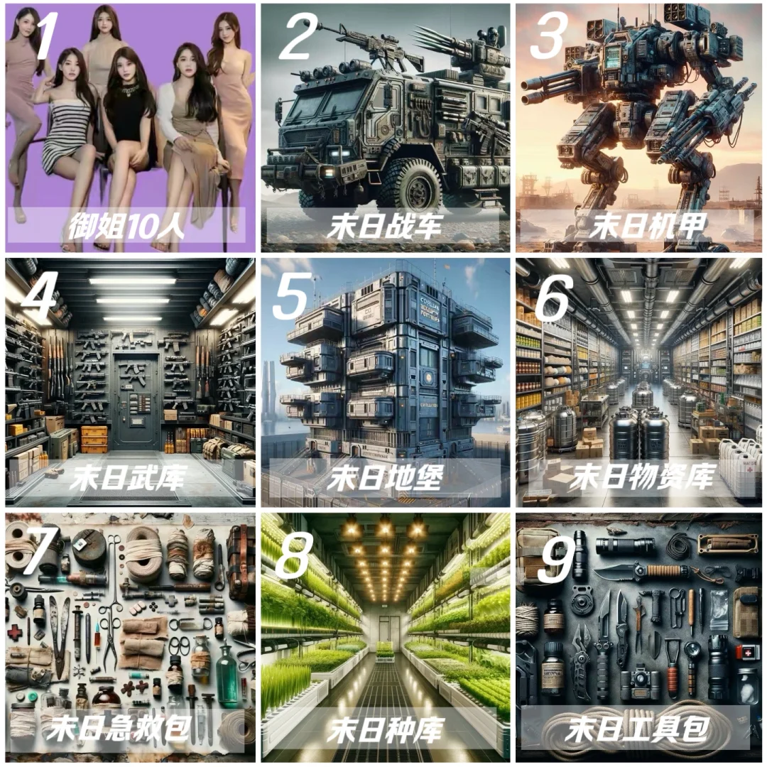 末日极限9选3，说出你的最优选
