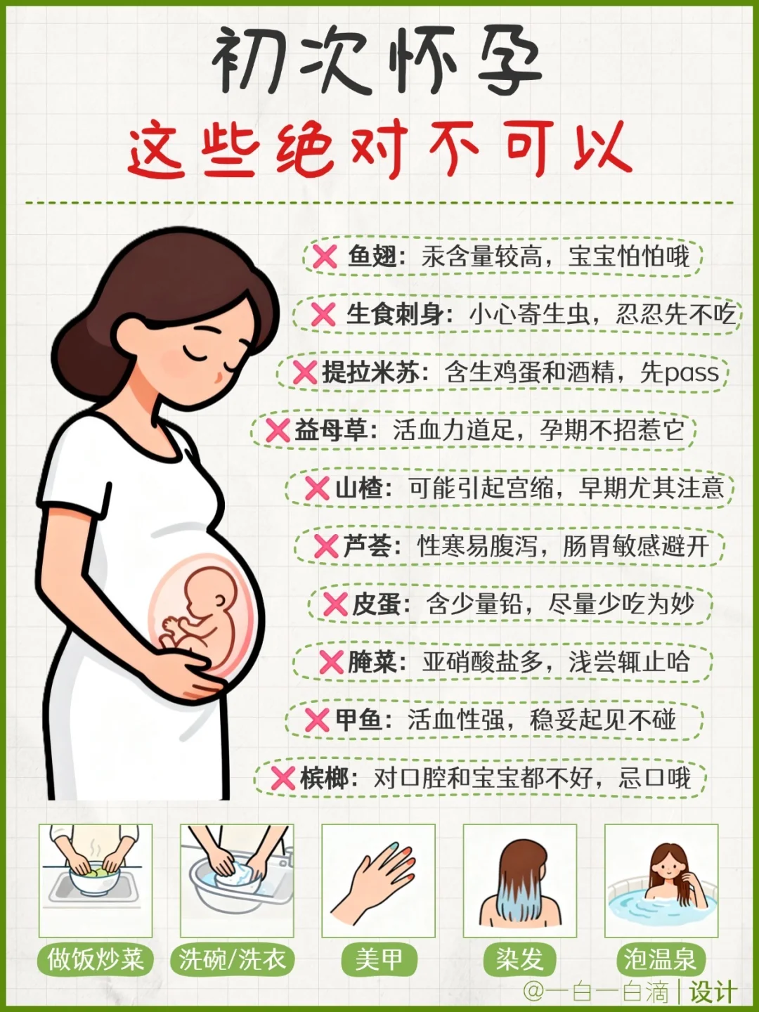 初次怀孕一定要看⚠️这些一定不可以💢