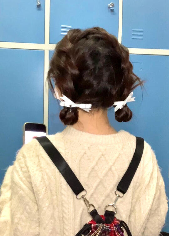 超适合新学期的萌萌双丸子头🉑无发缝版‼