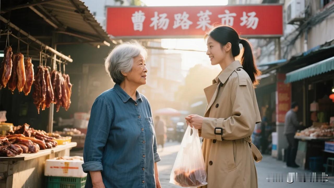 婆媳联手逛菜场：在曹杨路菜市场吵出一锅“和谐羹”
 
清晨7点的曹杨路菜市场，王
