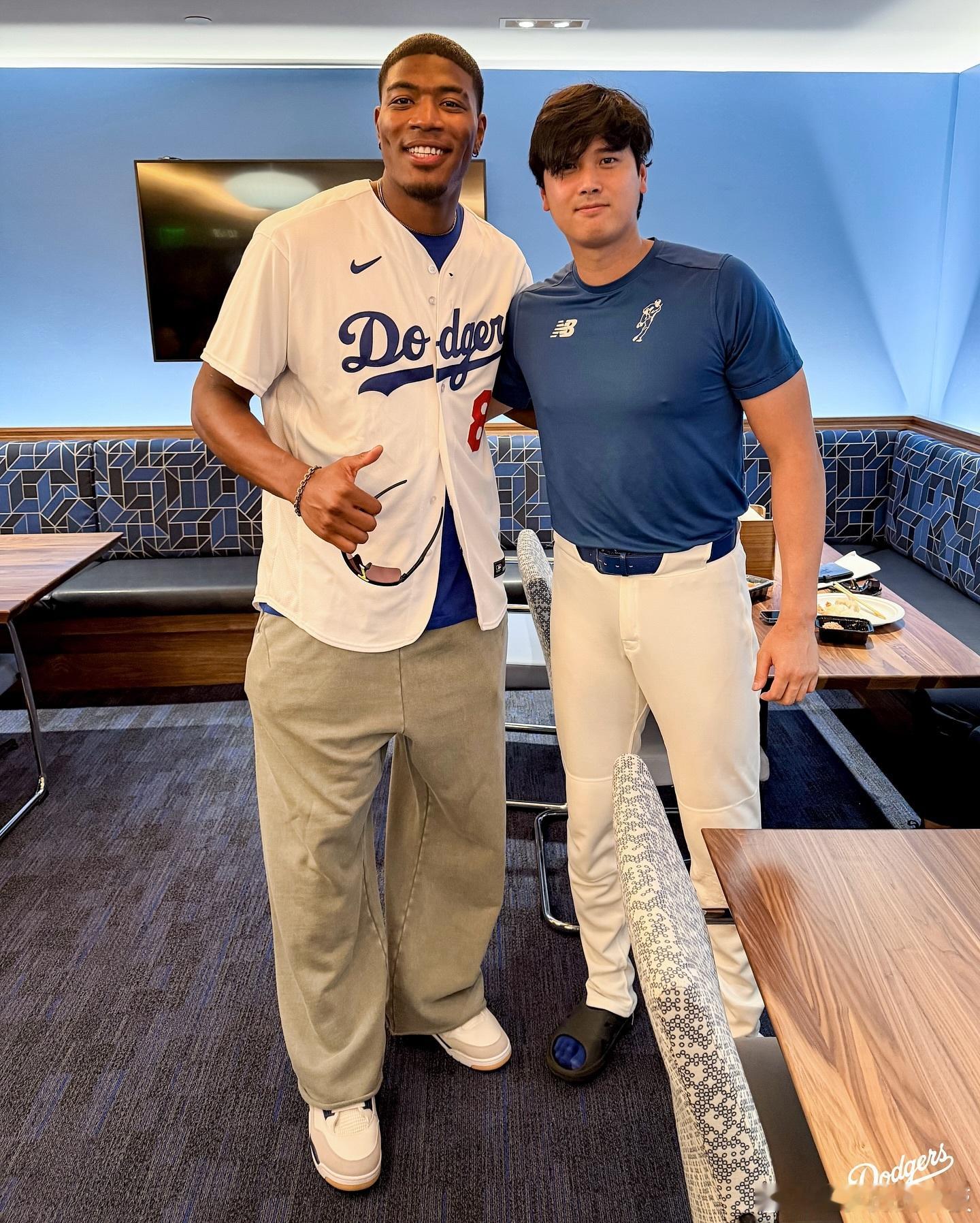 湖人与道奇联动！八村垒&大谷翔平同框🏀⚾️ ​​​