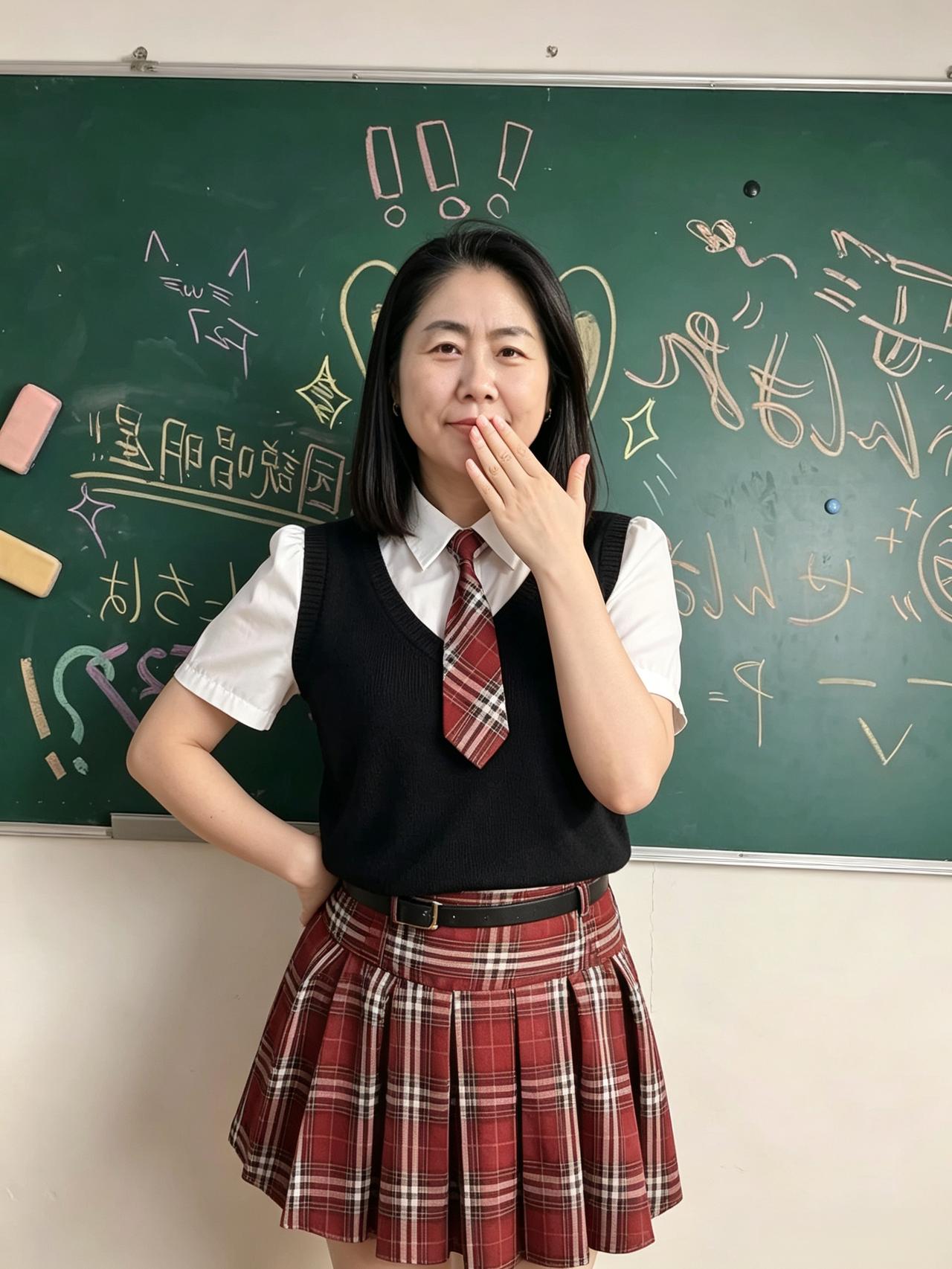 你抬手轻掩嘴角笑意
教室的光影落在发间
褪去成熟，拾起清甜
重拾那藏在课本里
温