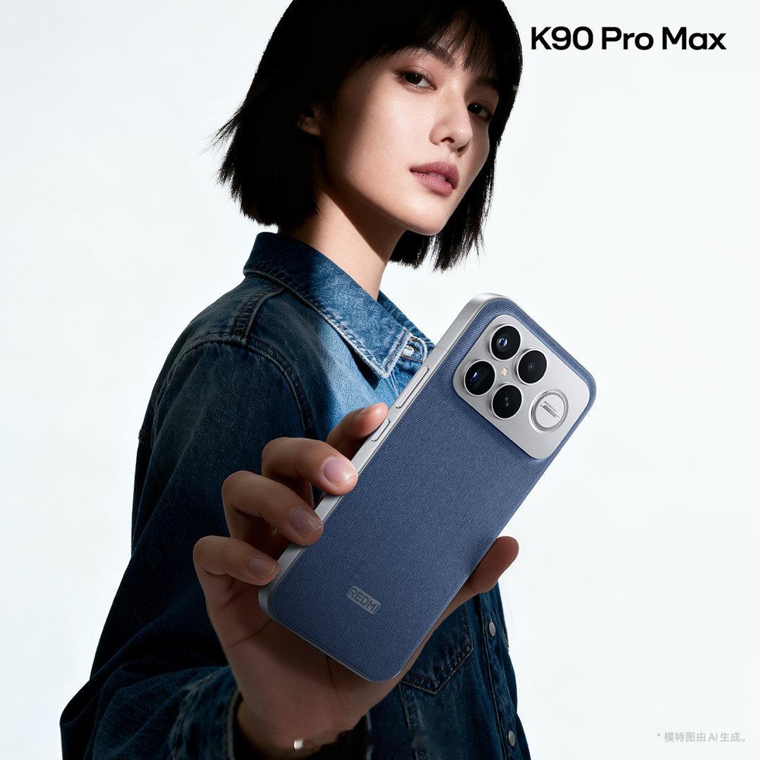 红米K90 Pro Max外观来了，新的丹宁色有点意思[666] ​​​