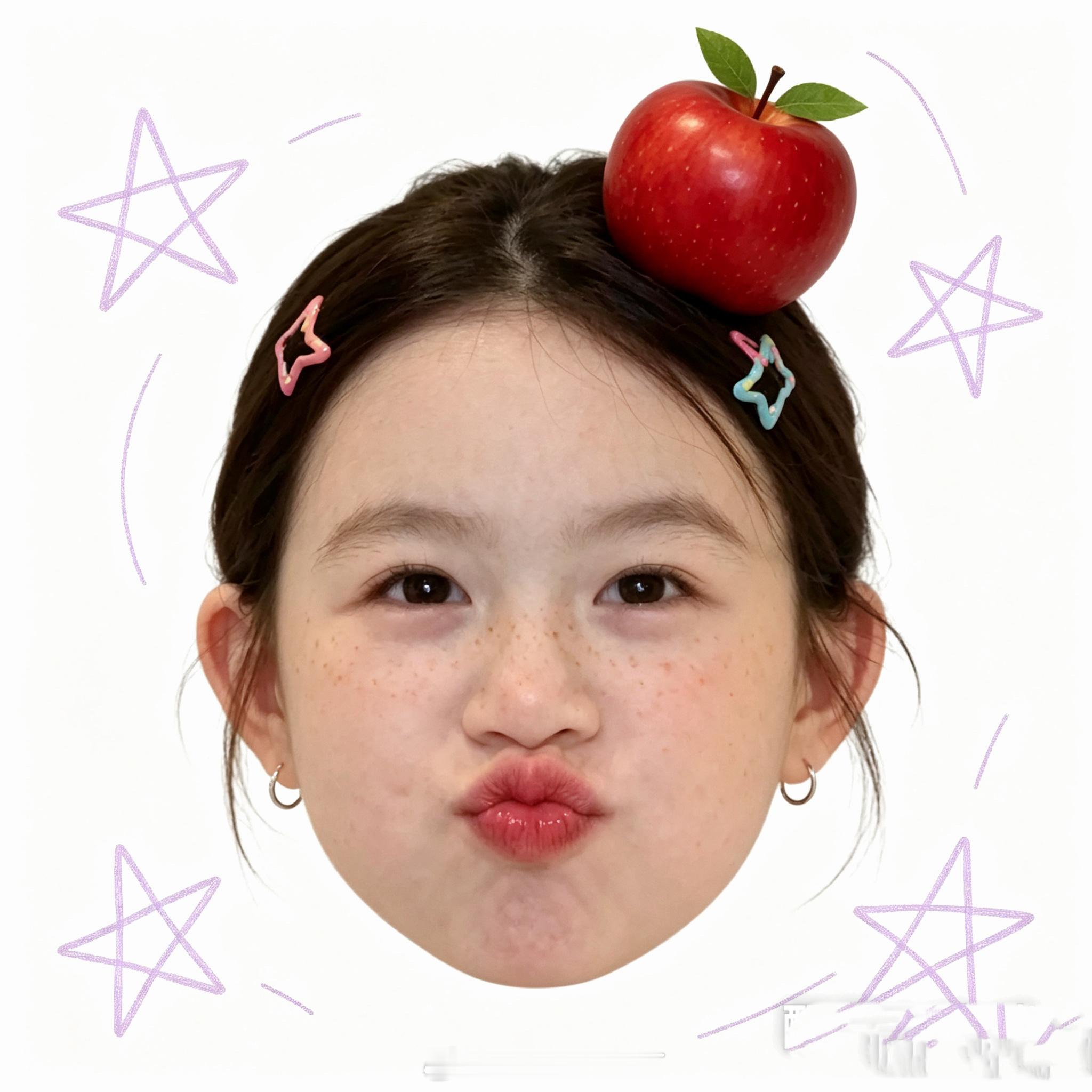 豆包生成的小苹果🍎还挺可爱、、 