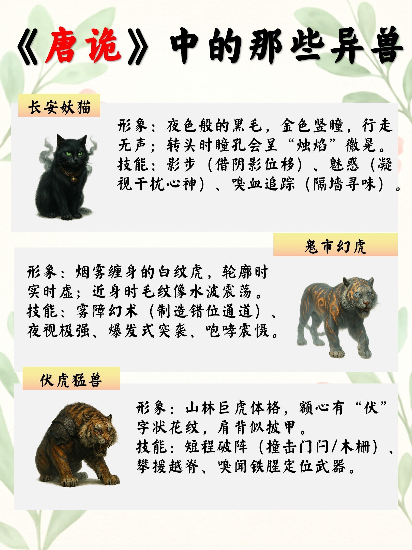 《唐朝诡事录》中的那些异兽，你见过几个？ 