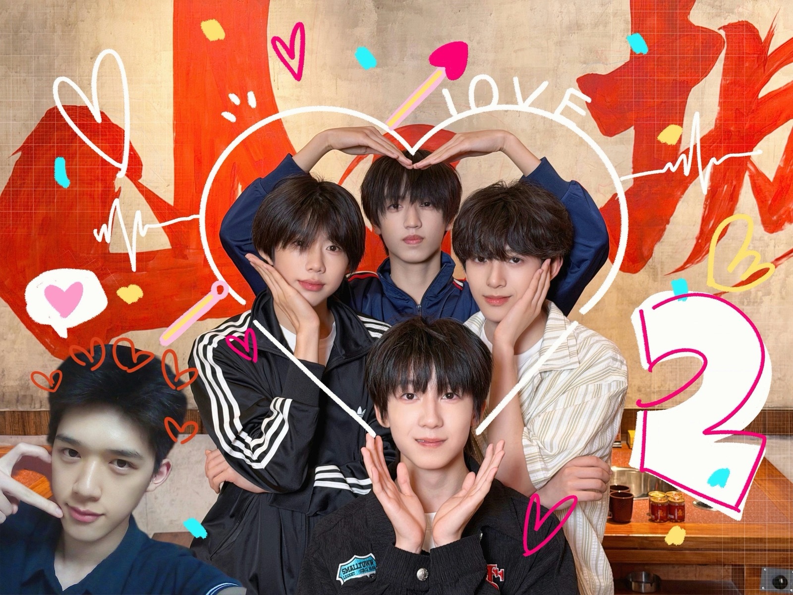 TF四代发520比心照 心动时刻到⏰TF四代专属520比心已送达💗 