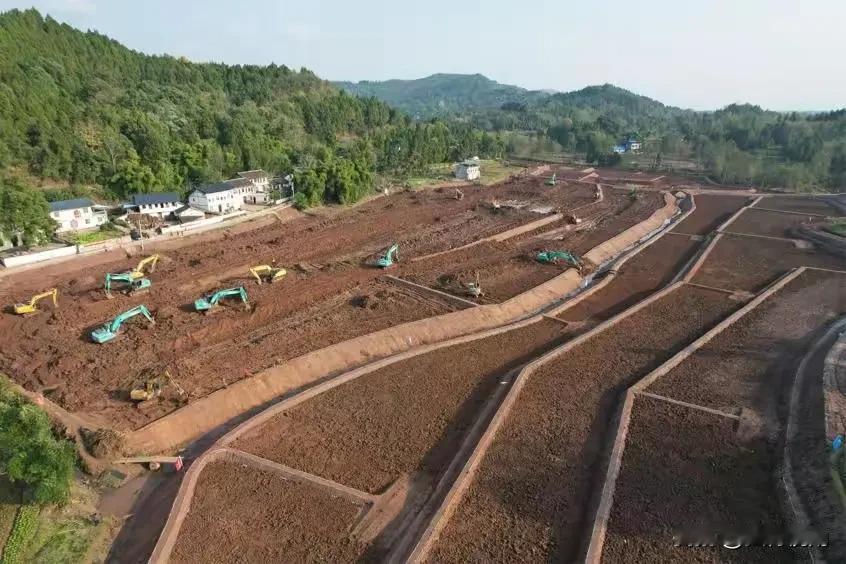 自从房地产走下坡路之后，我以为那些开挖机的要失业了，但没想到农村又把他们盘活了。