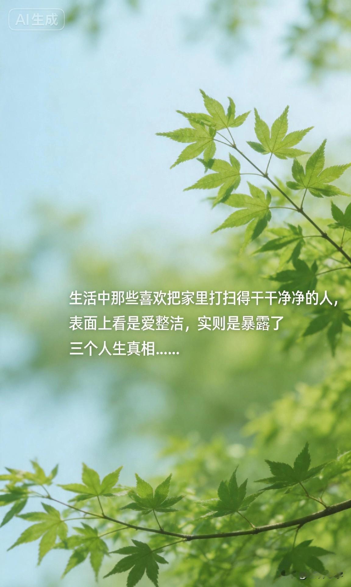 生活中那些喜欢把家里打扫得干干净净的人，表面上看是爱整洁，实则是暴露了三个人生真