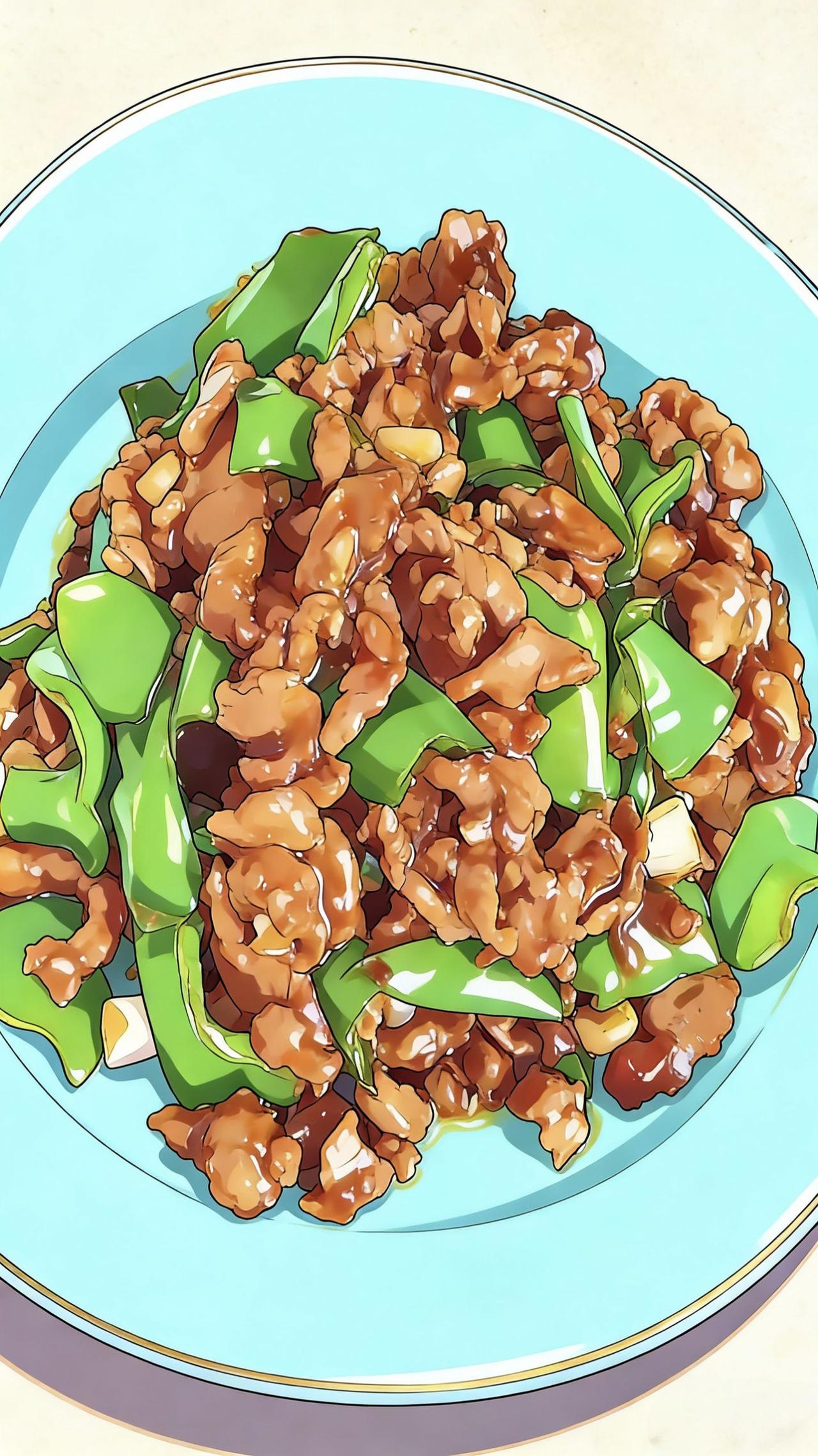 小炒里脊肉。用料· 里脊 400克· 螺丝椒 2个· 蒜 4瓣· 料酒 1勺· 