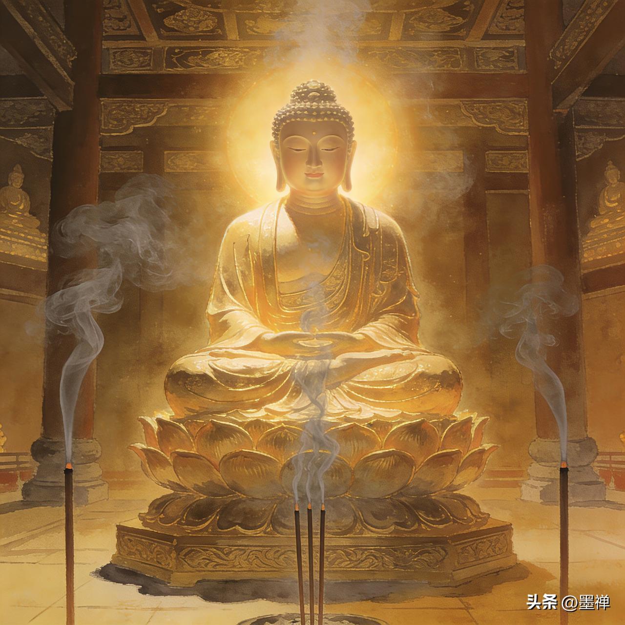 佛说：
若有一天你兜里有了余钱，
心里不再慌张，
日子过得像初春的太阳——
请你