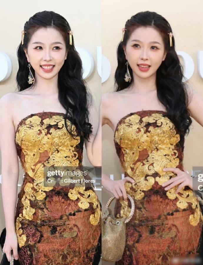 虞书欣GOLDGALA红毯G社生图状态 