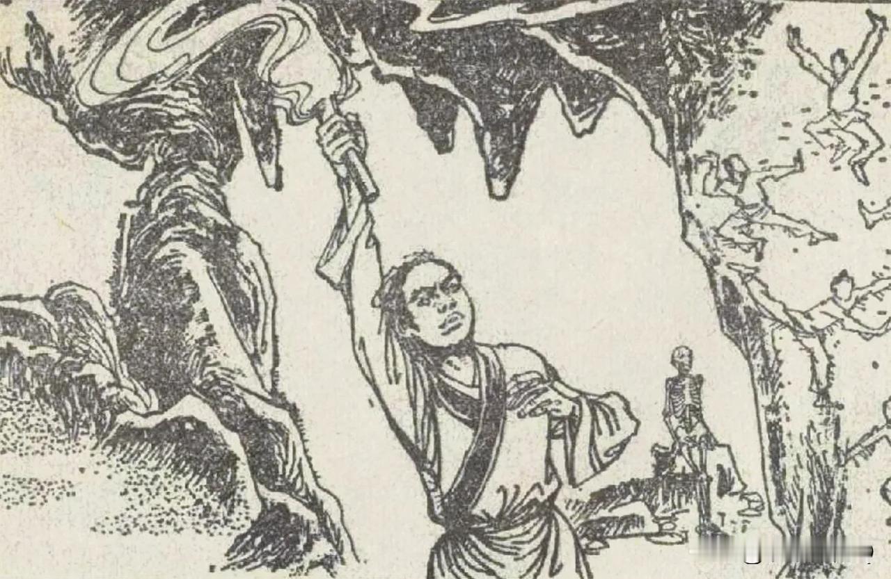 来，兄弟们，挑战一下！
这是一张金庸武侠插图，你能猜出来是他的哪部作品吗？注意这