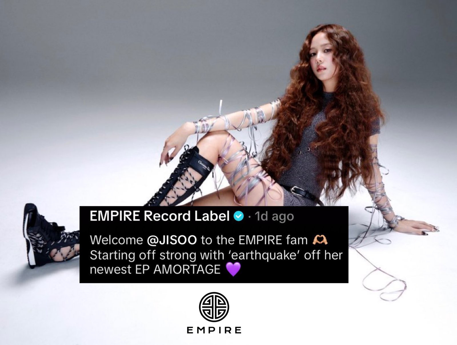 ‘Welcome JISOO to the Empire fam’Empire唱