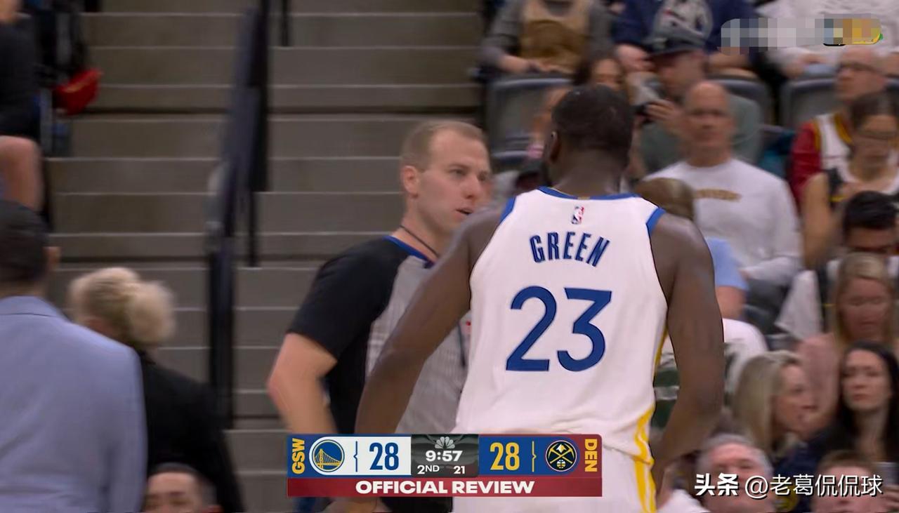勇士老将追梦格林真是太让人意外了！在今天进行的勇士和掘金的焦点战中，目前双方的上