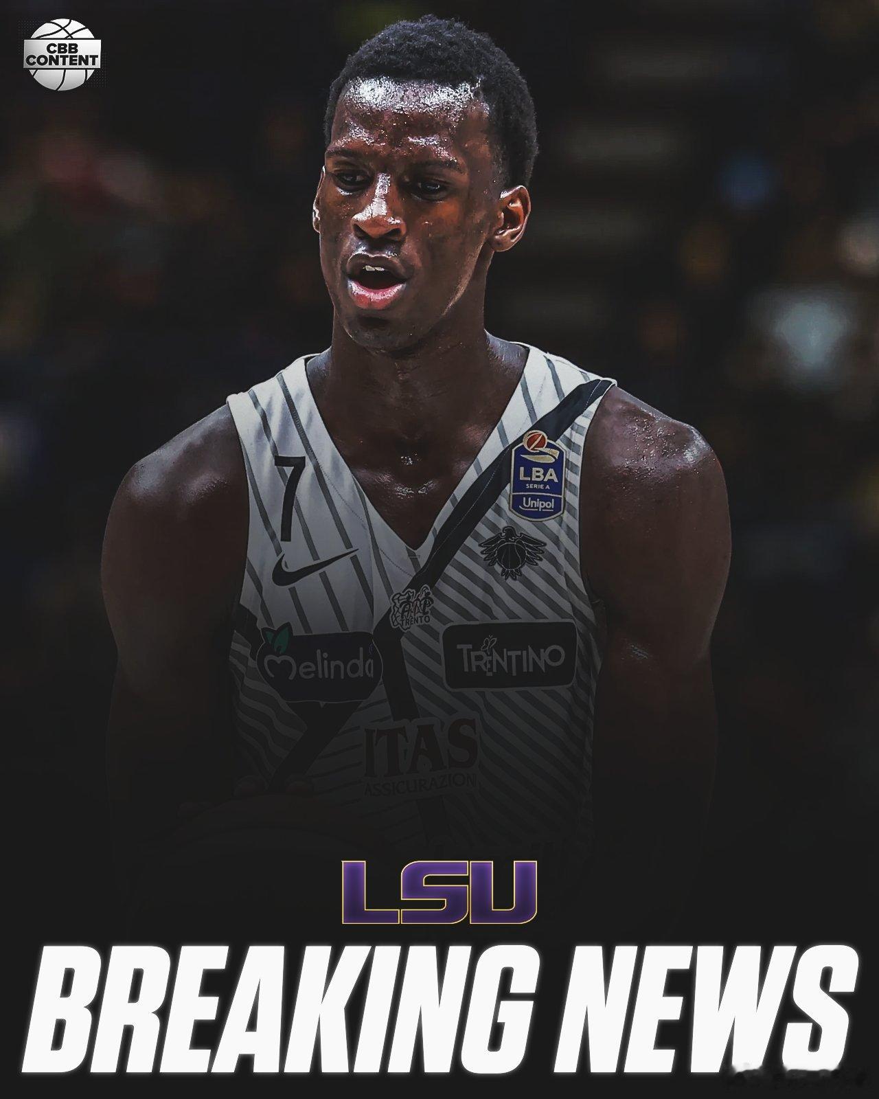 NCAA LSU最近的招募：- 意大利🇮🇹前锋Saliou Niang（22