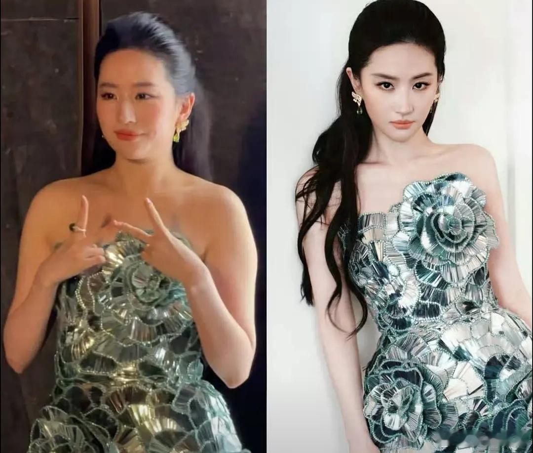 刘亦菲这生图和精修差别也太大了，她不是抵制白幼瘦吗？ 